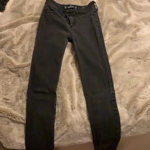 Black high rise jeans